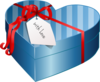 Valentine Heart Gift Box Clip Art