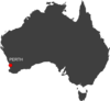 Australia Perth Location Map Clip Art