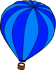 Hot Air Balloon Blue Clip Art