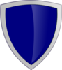 Dark Blue Security Shield Clip Art