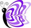 Purple Butterfly  Clip Art