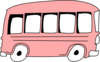 Pink Bus Clip Art