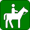 Horseback Riding Green Clip Art