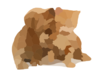 Golden Cocker Spaniel Puppy And Ginger Kitten White Background Clip Art