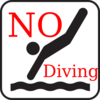 No Diving Clip Art
