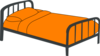 Orange Bed Clip Art