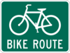 Bike Route Road Sign Clip Art