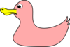 Pink Duck Clip Art