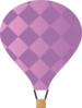 Purple Hot Air Balloon Clip Art