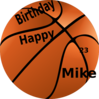 Happy Birthday Basketball Clip Art