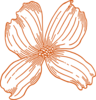 Burnt Orange Flower Clip Art
