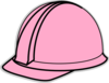 Lt Pink Hard Hat Clip Art