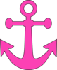 Pink Anchor Clip Art