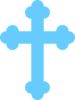 Turquoise Blue Cross Clip Art