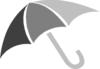 Gray Umbrella Clip Art