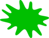 Green Paint Splat Clip Art