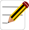 Pencil Notes Icon Clip Art