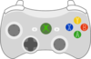 Xbox Controller Scheme Clip Art