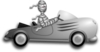 Gray Race Car Clip Art