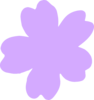 Light Purple Flower Clip Art