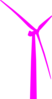 Wind Turbine Pink Clip Art