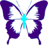 Butterfly Purple And Teal Clip Art