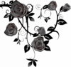 Gray Roses Clip Art