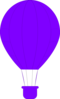 Purple Hot Air Balloon Clip Art