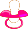 Pacifier Baby Pink Clip Art