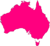 Pink Australia Clip Art