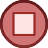 Red Stop Button Plain Icon Clip Art
