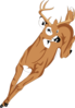 Running Deer Clip Art