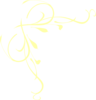 Yellow Floral Swirl Clip Art