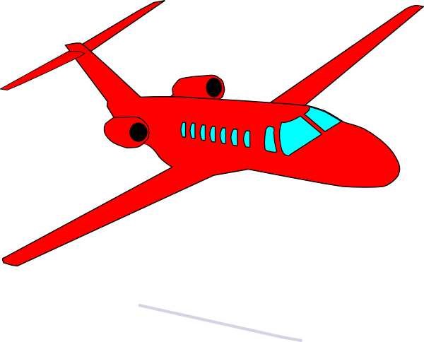 Red Plane Clip Art at Clker.com - vector clip art online, royalty free