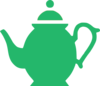 Turquoise Teapot 2 Clip Art
