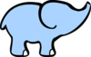 Baby Elephant And Adult Elephant Clip Art