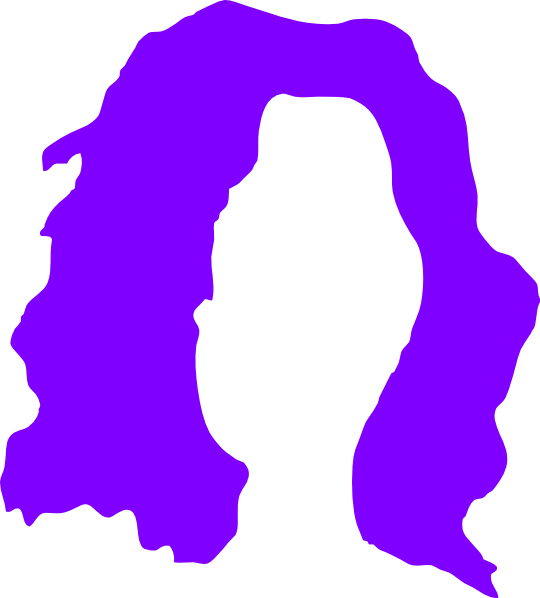Purple Wig Clip Art at Clker.com - vector clip art online, royalty free &  public domain