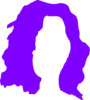 Purple Wig Clip Art