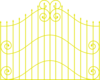 Golden Fence Clip Art