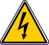 Warning - Electricity Clip Art