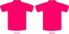 Polo Shirt-hot Pink Clip Art