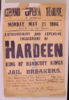 Extraordinary And Expensive Engagement Of Hardeen The King Of Handcuff Kings And Jail Breakers.  Clip Art