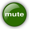 Mute Green Button Clip Art