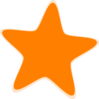 Orange Star Clip Art