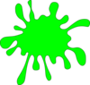 Lime Splat Clip Art