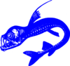 Viper Fish Blue Clip Art