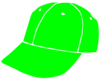 Lime Baseball Cap Clip Art