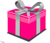Pink Present Box Clip Art