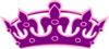 Tiara No Cross Purple On Pink Clip Art