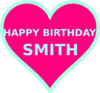 Smith Bday4 Clip Art